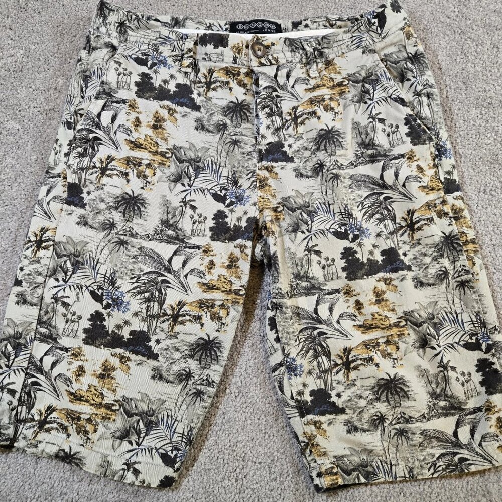 Men's Bonobos Khaki Chino Shorts US 28/ EU 38 Vert Kaki Army Print Vint‎